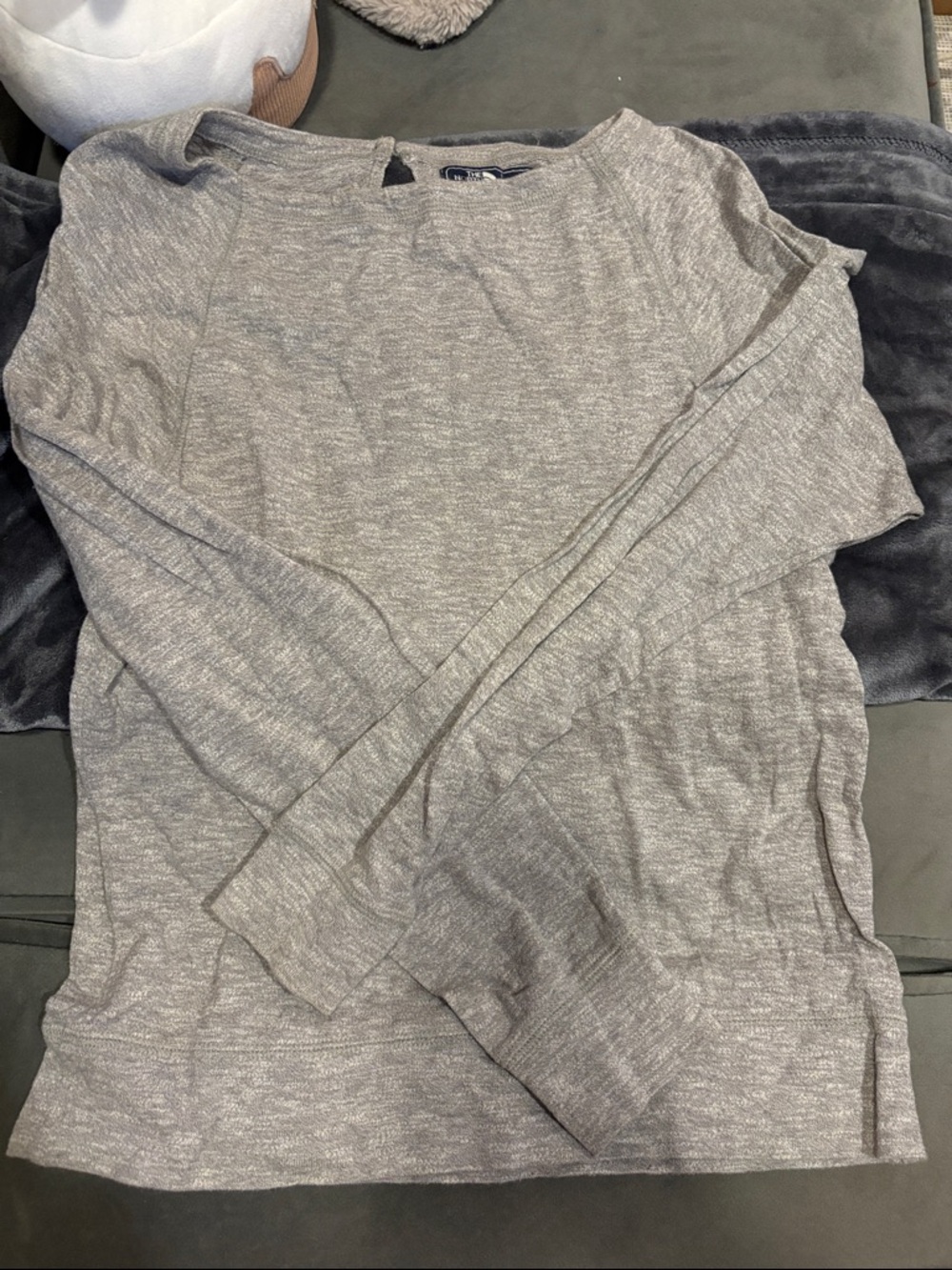 North face gray blouse